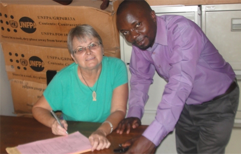  Abraham Kisembo founder of Faith Power Pentecostal Ministries - Uganda with Jenny