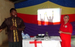 Here we introduced the Jesus sent our 70 two by two prayer assignment to 40 Pastors who attended the Pastor's Seminar.
