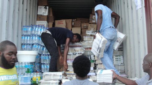 Bajan Pure donated a crate to United Caribbean Trust Hurricane Irma relief aid to Antigua and Barbuda