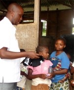After the conference and crusade Bishop Pinos was able to distribute clothes to the Pigmies. 