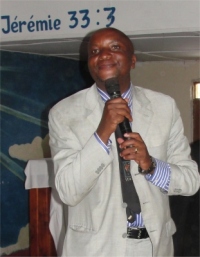 Bishop at the Beni, DR Congo Youth Deliverance convention. 