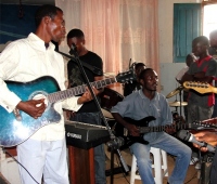 The music was great and Pastor Abraham who is also a gifted musician was able to participate,
