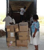 The container finally arrived in Haiti and was cleared by HaitiOne and stored in their warehouse.