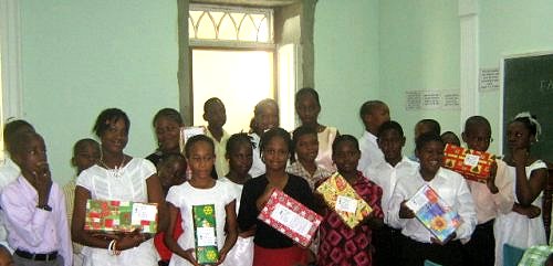 Abundant Life Assembly Sunday School Barbados join Make Jesus Smile Christmas project 2009