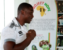 Shane Forrester the official launch of Project Hope at Limegrove