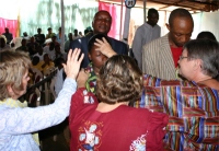 At the end of each service there was an opportunity for ministry as we prayed for the believers.