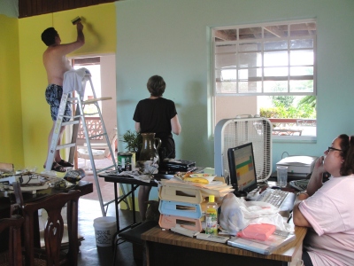 Thanks to the UCT Administrator Alison Martin's parents that volunteered to paint the UCT Office on a brief holiday to Barbados.