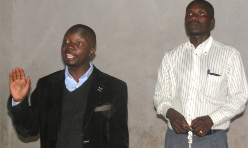 Rev Abraham Kisembo founder of Faith Power Pentecostal Ministries - Uganda with Pastor Tom