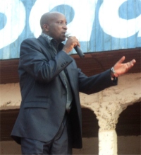 Bishop at the Beni, DR Congo Crusade 2011.