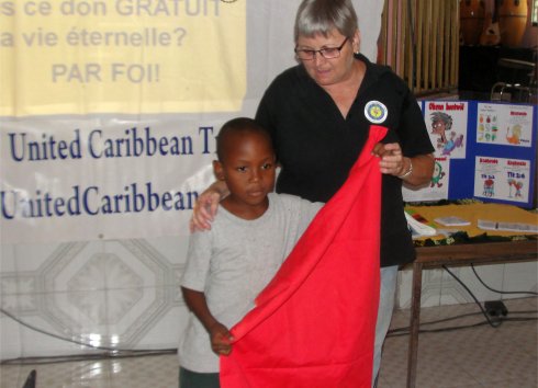 United Caribbean Trust Mission trip to Haiti introducing Follow Me childrens curriculum