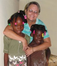 The highlight of my trip to Haiti was to visit and bless my two sponsored girls with 'Sponsored Family Hampers' 