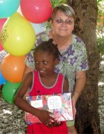 Ebernezer Orphanage  children receiving their Make Jesus Smile shoebox from  Jenny Tryhane