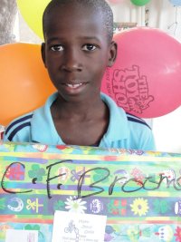 Click to view the first YWAM Make Jesus Smile shoebox distribution.