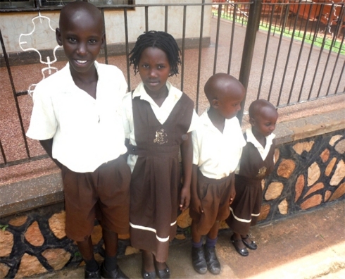 Charity at school due to the Project Hope Africa child sponsorship