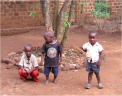 Africa child sponsorship child #2 with his friends