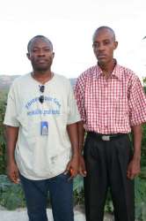 Pastor Rodrigue of Restoration Ministries Haiti with Pastor Lafleur