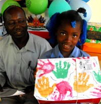 The Principal of the Heart for Haiti Primary school.