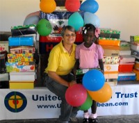 United Caribbean Trust distributed hundreds of Make Jesus Smile shoeboxes to the Heart for Haiti Children's Village.
