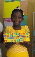 Thanks to the children of the Hawthorn Methodist church in Barbados that beautifully wrapped and packed these boxes for the Methodist children in Haiti.