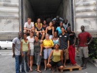 Thanks to Youth With A Mission who worked with us to pack the container.