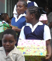 Thanks to St. Silas Primary School for collecting 40 boxes for the 'Make Jesus Smile' project. 