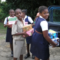 Barbadian children responding to the needs of children in the Caribbean
