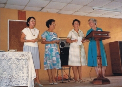 Seen here at the Friendship Bible Coffee, as they were called in those days, 15th Anniversary July 1988.