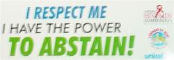 I respect me I have the power to abstain!