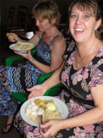 It was lead by Pastor Laura and her team from America, Liz seen here enjoying lunch