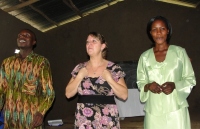Seen here with Sarah the KIMI Busia Coordinator and Pastor Tom the KIMI Bundibugyo Coordinator.