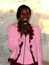 Sarah in Kampala Uganda prior to the KIMI training led by Pastor Laura
