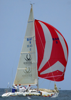 Ralph Johnson aboard “Bruggadung II”, out-sailed an impressive fleet to ...