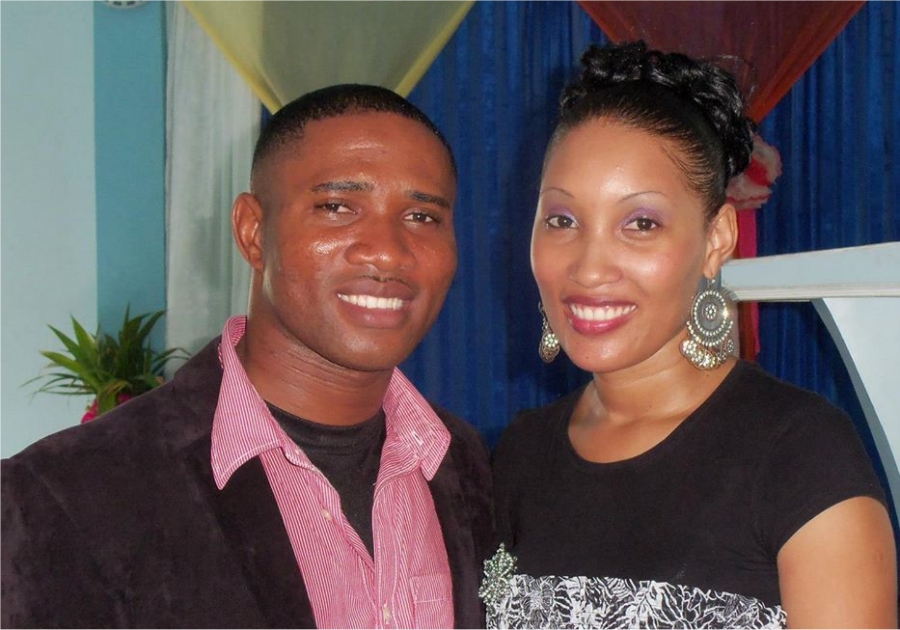 Pastor Happy Akasie senior Pastor at Thy Kingdom Come Deliverance Sanctuary Carriacou and his beautiful wife Denise