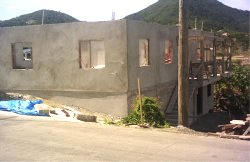 A new year update on the church building project in Carriacou the plastering compleated