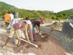 The Carriacou church building project  underway April 2005