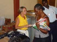The United Caribbean team, on the first visit, met immediately with community leaders,
