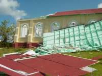 Hurricane IVAN an Anglican church destroyed in Carriacou