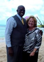 Maureen with Courtney  Selman Prayer Warriors International  in Barbados
