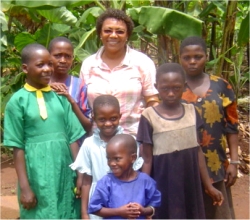 Dr Veronica Evelyn the Chairman of PCF Barbados in Uganda