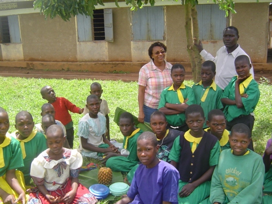 Dr Veronica Evelyn the Chairman of PCF Barbados in Uganda