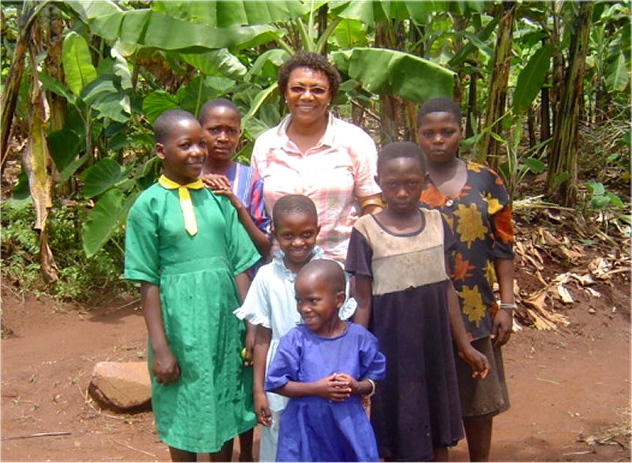 Dr Veronica Evelyn the Chairman of PCF Barbados in Uganda