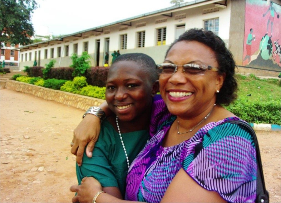 Dr Veronica Evelyn the Chairman of PCF Barbados in Uganda