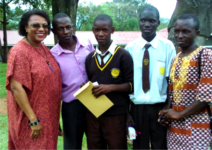 Dr Veronica Evelyn the Chairman of PCF Barbados in Uganda